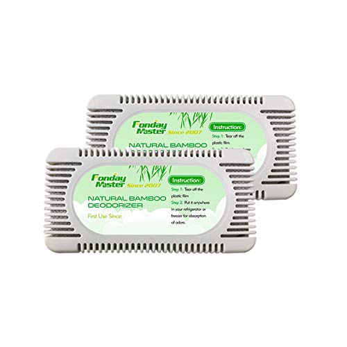 2Packs Fonday Bamboo Charcoal Refrigerator Deodorizer, Odor Eliminator