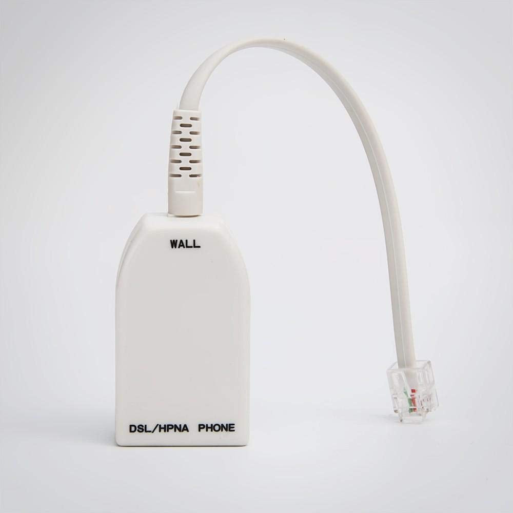 FireFold Dual DSL Filter, Male to 2 Female Telephone Modem DSL Splitter Filter - for an existing Home Involves Installing DSL Filters on Every