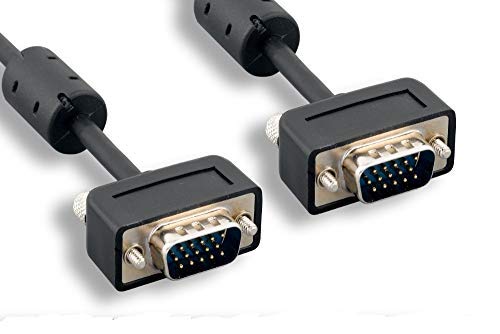 AYA Micro SVGA (HD15) Male Cable Dual Ferrites 32AWG 1920x1200 (WUXGA) (50Ft)