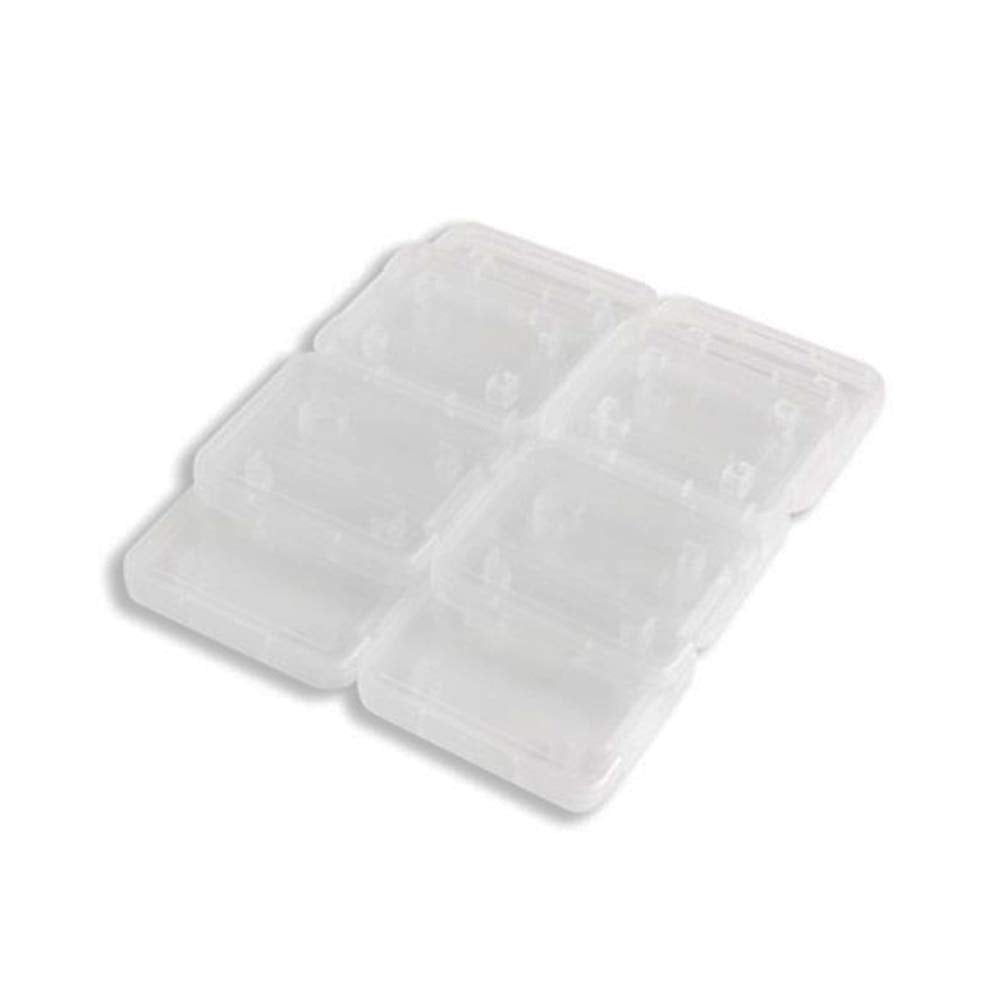 Plastic Memory Card Storage Case Compatible with SD MMC/SDHC PRO Duo White (10 PCS)