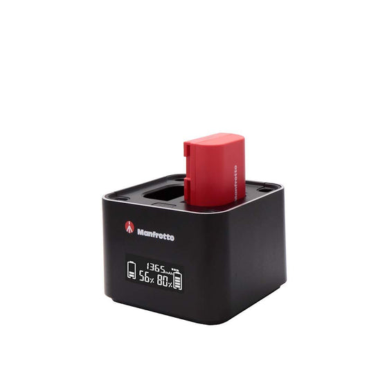 Manfrotto Pro Cube Professional Twin Charger, for DSLR Cameras, Compatible with Canon
