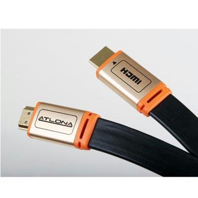 Atlona ATF14032B-4 Flat High Speed HDMI Cables with Ethernet (12 feet, Black)