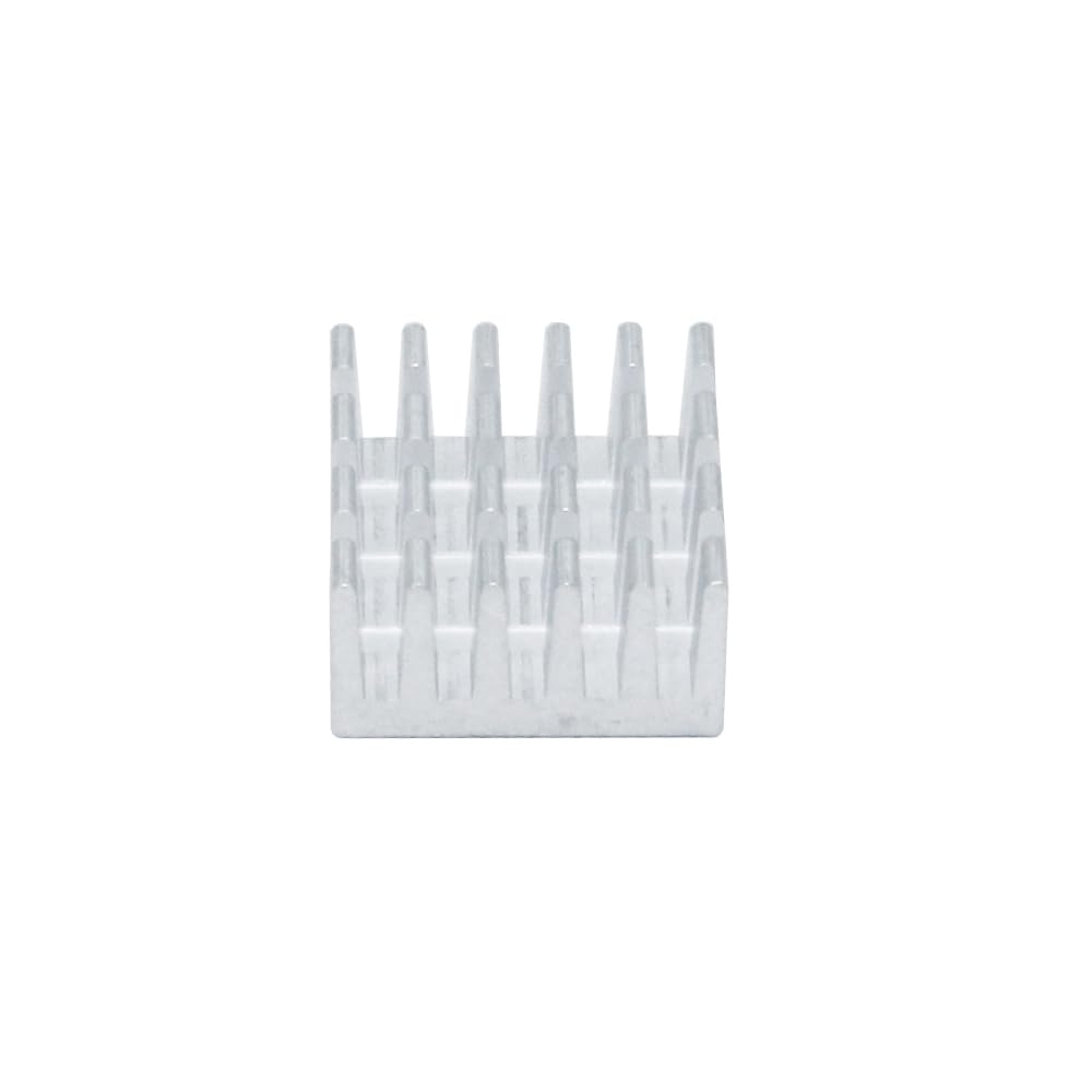 20pcs Aluminum Heatsink 0.59x0.59x0.31inch / 15x15x8mm Heat Sink with Thermal Conductive Adhesive Tape for Raspberry pi Electronic Chip RAM IC