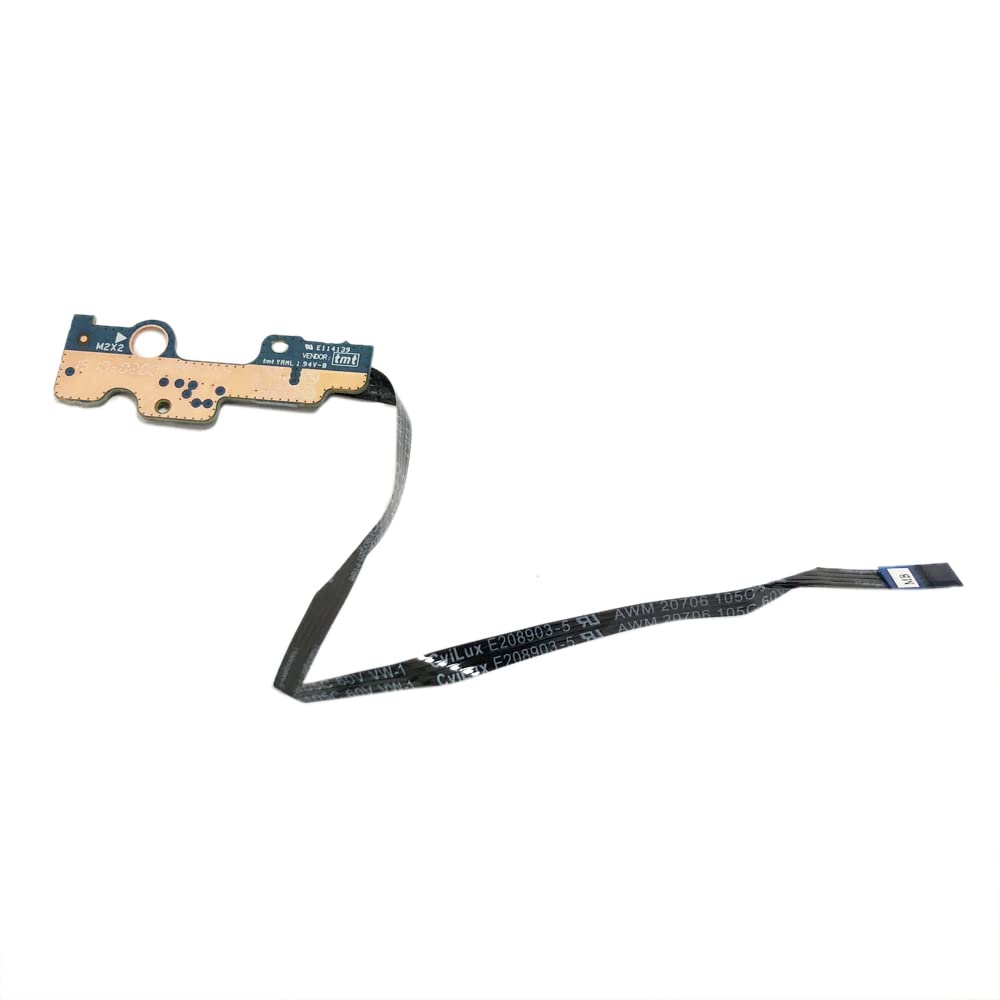 Zahara Laptop Power Switch Button Board with Cable LS-F114P Replacement for Dell Inspiron 15 5570 3585 3583 5575 17 5770 NBX00028G00 D6XTJ 0D6XTJ