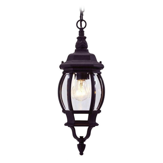 1 Light Black Outdoor Chain Lantern