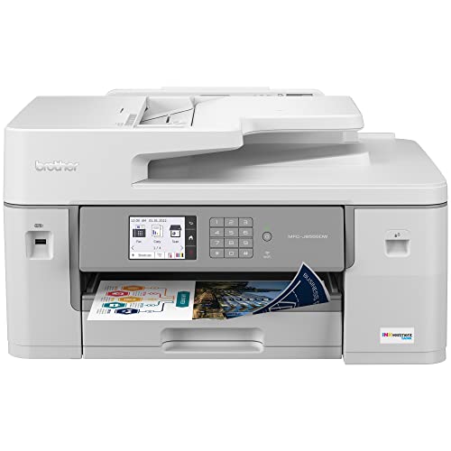 Brother MFC-J6555DW INKvestment Tank Color Inkjet All-in-One Printer with up to 1 Year of Ink in-box1 and 11” x 17” Print, Copy, scan, and fax
