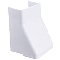 Cord Cover Cable Raceway, 1.75 inch Surface Mount Cable Raceway Ceiling Entry On-Wall Cord Concealer, Cord Organizer/Wire Hider and Protector, White