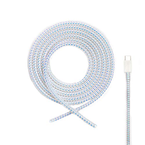 Cable Protector Animal Proof Wire Repair, Cord Protector for Pets Headphone Saver Spiral Cable Wrap Strain Relief, Cord Sleeve for Phone Cable USB