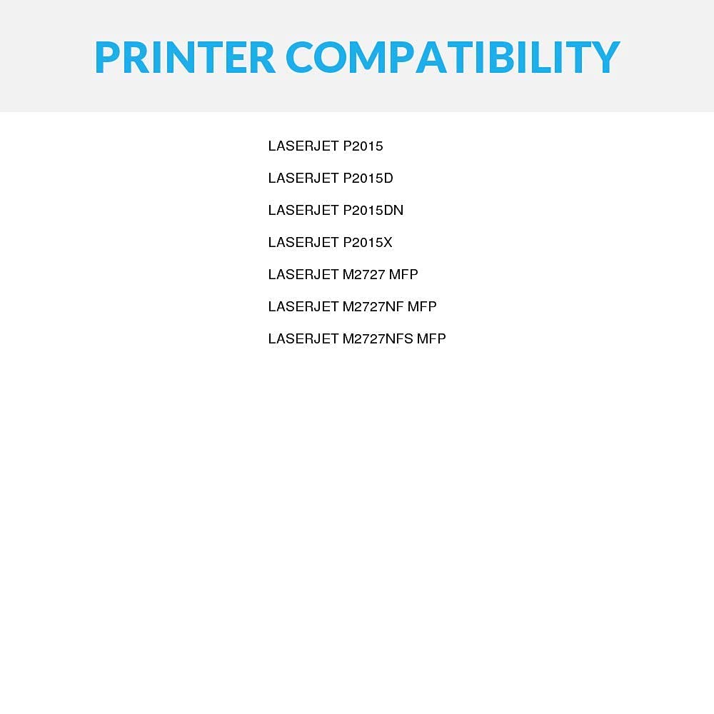 SPEEDYINKS 8-Pack Compatible Replacement for HP 53A Q7553A Black Laser Toner Cartridge for use in HP Printer LaserJet P2015, P2015d, P2015dn, P2015x