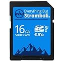 Everything But Stromboli Memory Card 16GB SDHC for Canon Camcorder Vixia HF G50, HF W10, HF G60, HF R800, HF R80 Class 10 UHS-1 U1 V10 Video Speed C10