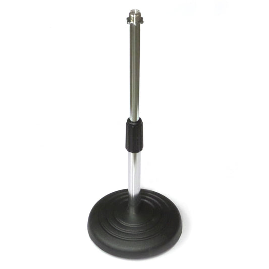 Desktop Microphone Stand, Low Profile-Adjustable Height 6" Mic Base-Performance Plus (AD7S)