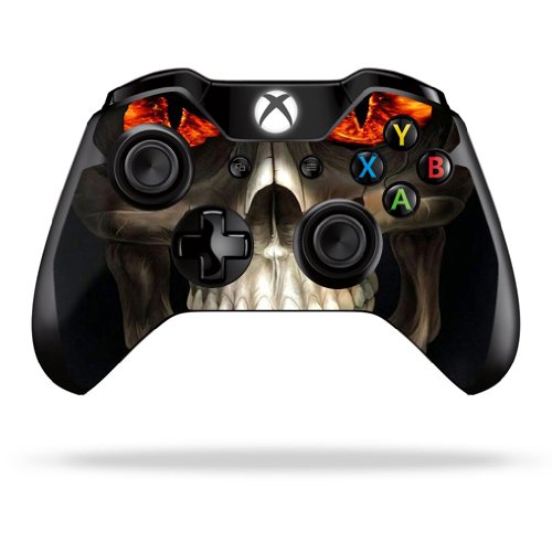 MightySkins Skin Compatible with Microsoft Xbox One or One S Controller - Evil Reaper | Protective, Durable, and Unique Vinyl wrap Cover | Easy