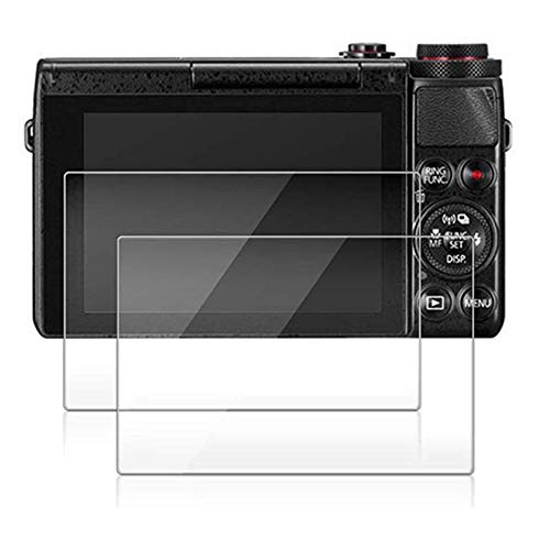 conulog [2-Pack Screen Protector Tempered Glass for Canon G7X Mark III - Ultra Thin Screen Protective Film For Camera Canon G7 X Mark iii G9X Mark II