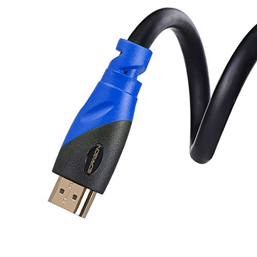 12 FT (3.6 M) High Speed HDMI Cable Male to Male with Ethernet Black (12 Feet/3.6 Meters) Supports 4K 30Hz, 3D, 1080p and Audio Return ED700539