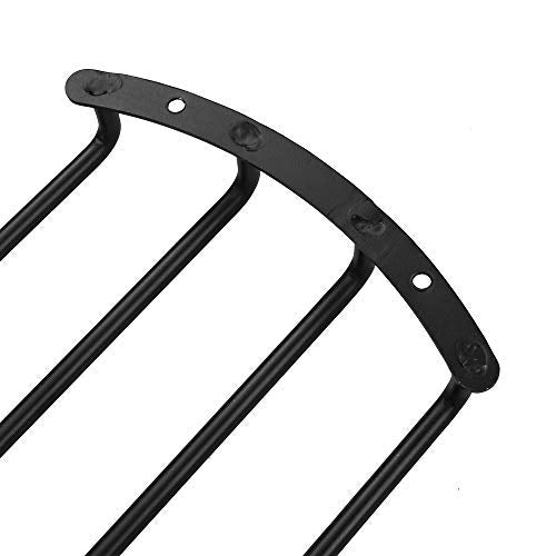 Black Color Metal Car Bar Grille Audio Speaker Subwoofer Grill Grille Cover Protector (10" 4 Bars)