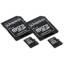 Huawei Glory Cell Phone Memory Card 2 x 4GB microSDHC Memory Card with SD Adapter (2 Pack)