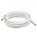 PTC 25ft Premium Gold Series White HDMI 1.4 Certified 24AWG CL2 Rated Cable for Blu-Ray, Cable and Satellite Boxes, X-Box, PS3, HD-DVR. applies