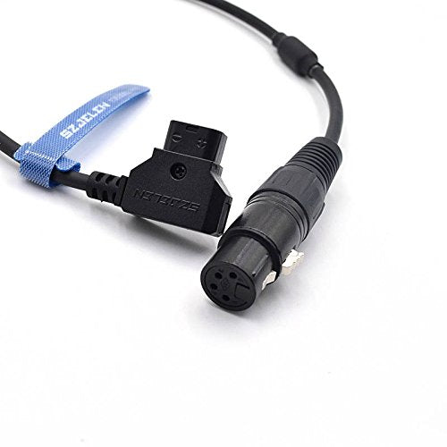 SZJELEN D-tap to XLR Female 4pin Cable for Camera Monitor XLR to Dtap (Straight Cable)