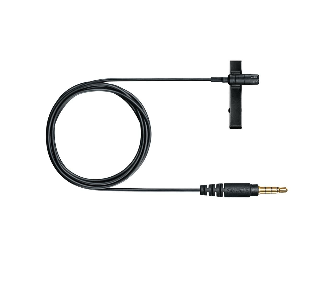 Shure MVL Lavalier Microphone for iPhone & Tablet - External Clip On Mini Lapel Mic for Video Recording & Vlogging with 3.5mm Connector, Windscreen