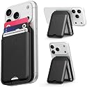 Upcommon Enclave Wallet Stand for iPhone 17/16/15/14/13/12 Series, Compatible with MagSafe, Magnetic 5 Card Holder, Adjustable Stand, RFID Blocking