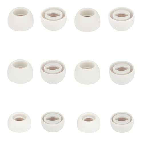 Replacement Galaxy Buds Pro Eartips Earbuds, Replacement Silicone Earbud Tips Fit in Case,Compatible with Samsung Galaxy Buds Pro - Silver S/M/L