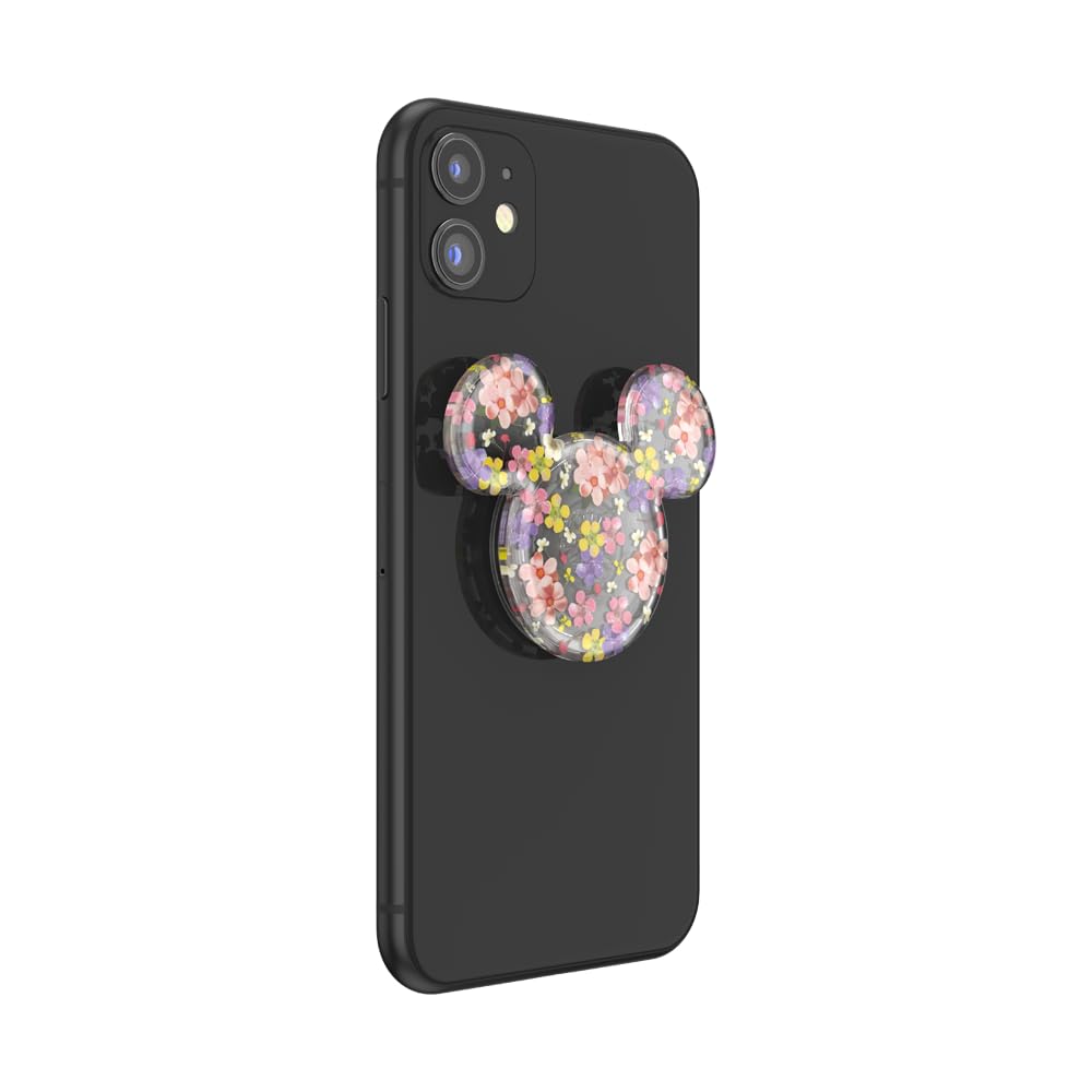 PopSockets Adhesive Phone Grip, Holder, Phone Stand, Disney - Translucent Mickey Cascading Flowers