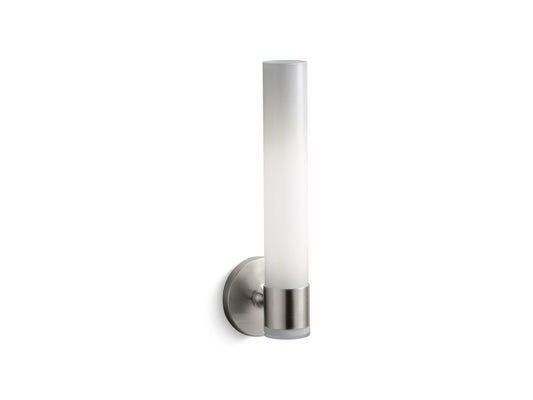 Wall Sconce by KOHLER, Single Wall Sconce, Purist Collection, Vibrant Brushed Nickel, K-14483-BN