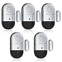 Sanjie Door Window Alarms - 5 Pack,125dB,Volume Control,Window Door Open Alarm Sensors for Kids Safety/Dementia/Pool,Wireless Sensors Keep Your Home