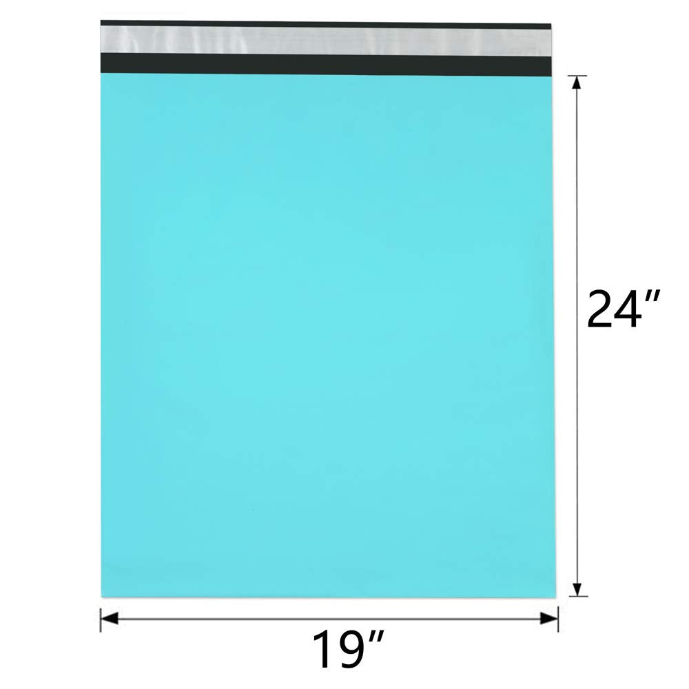 UCGOU Poly Mailers 19x24 Inch Teal 50 Pack Extra Large Shipping Bags Strong Thick Mailing Envelopes Self Seal Adhesive Waterproof and Tear Proof