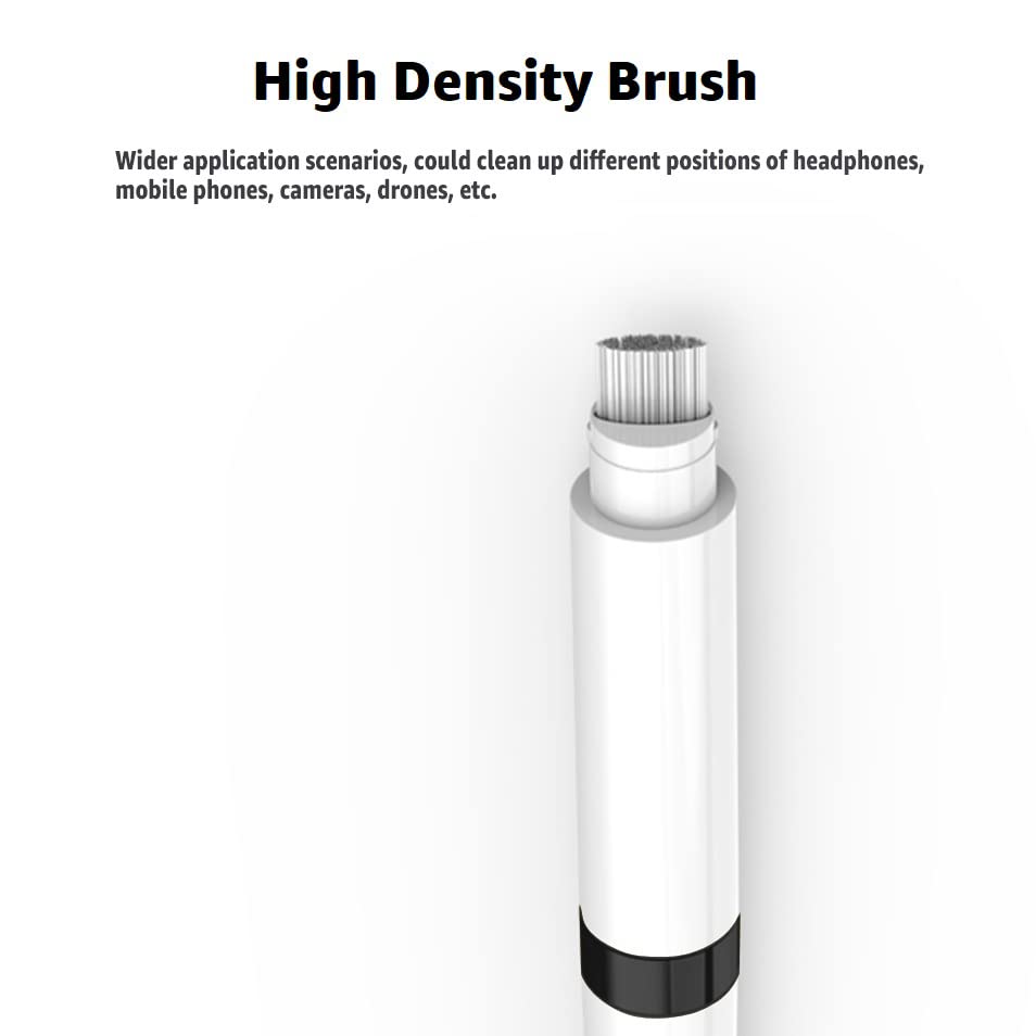 GOALSEN Dual-Brush Earbud Cleaning Pen | 4-in-1 Pro Kit for Precision & Durability, Tool Compatible with Airpods, Galaxy Buds, All Wireless Headsets