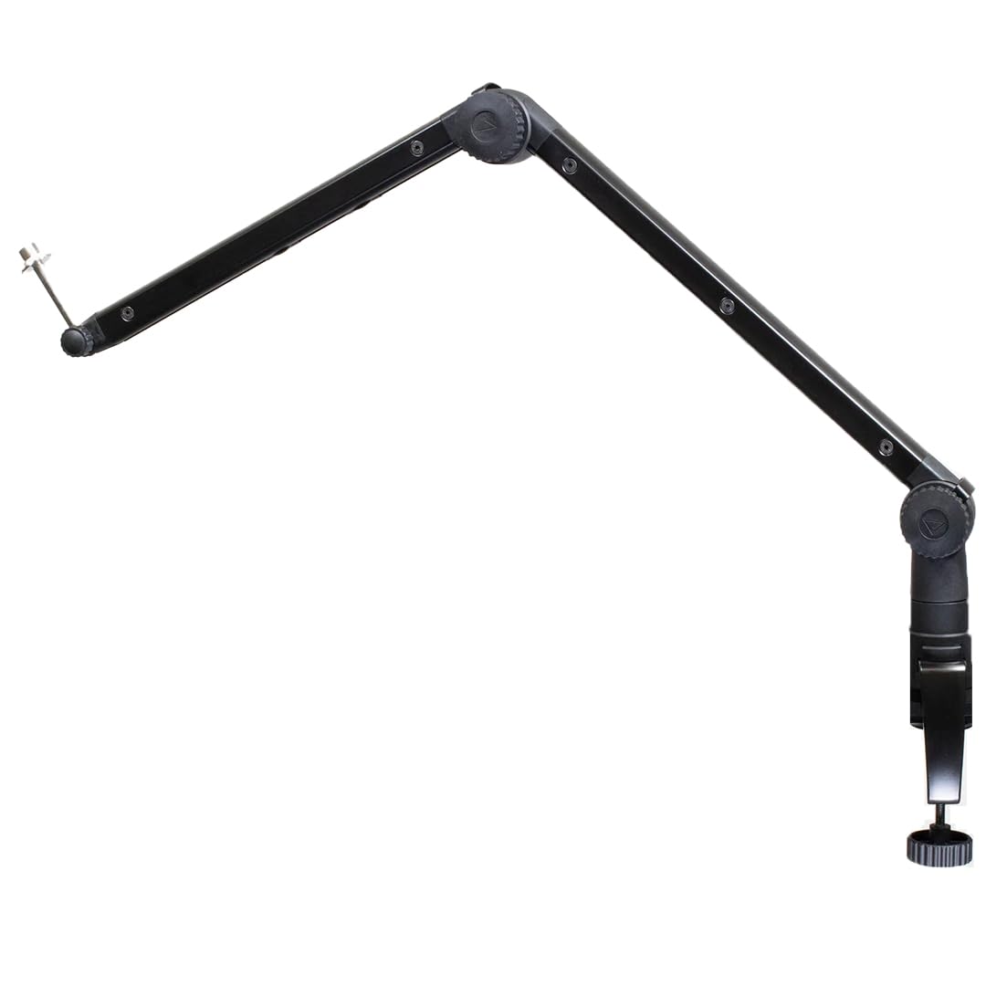 Ultimate Support BCM-300 Deluxe Broadcast Mic Stand w/Adjustable Arm, Cable Management, Clamp Mount Base