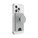 PopSockets Adhesive Phone Wallet and Card Holder with Grip - Tech Grey