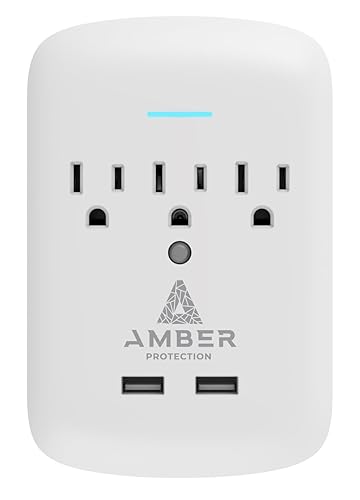 Amber Protection 3-Outlet-Surge Surge Protector (2024)
