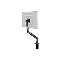 Monoprice Single Monitor Adjustable Gas Spring Desk Mount - Black, Supports Up to 34 inch Monitors, 19.8 LBS Display Weight, Smooth Full-Motion Black
