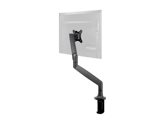 Monoprice Single Monitor Adjustable Gas Spring Desk Mount - Black, Supports Up to 34 inch Monitors, 19.8 LBS Display Weight, Smooth Full-Motion Black