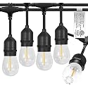EIKOSON ???????? LED Outdoor String Lights with ???? Weatherproof Shatterproof Edison ?????? ??????????(2 ??????????)?Commercial Grade Waterproof Hanging Lights