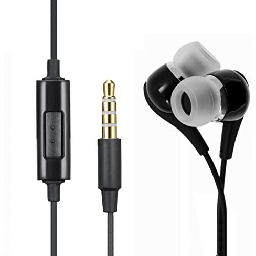 Wired Earphones Headphones Handsfree Mic 3.5mm for Moto G6 Phone, Headset Earbuds Earpieces Microphone Compatible with Motorola Moto G6
