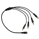 HQRP DC Female to 4 Male Power Splitter Cable for Q-See Security System Model: QT578-8C2 / QC828-4C9-2 / QT728-4G7-1 / QT5682-8K8