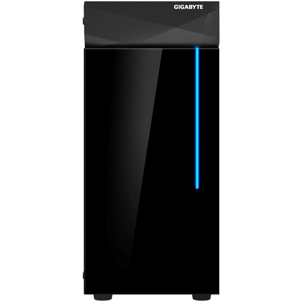 GIGABYTE C200 Glass - Black Mid Tower PC Gaming Case, Tempered Glass, PSU Shroud (GB-C200G)