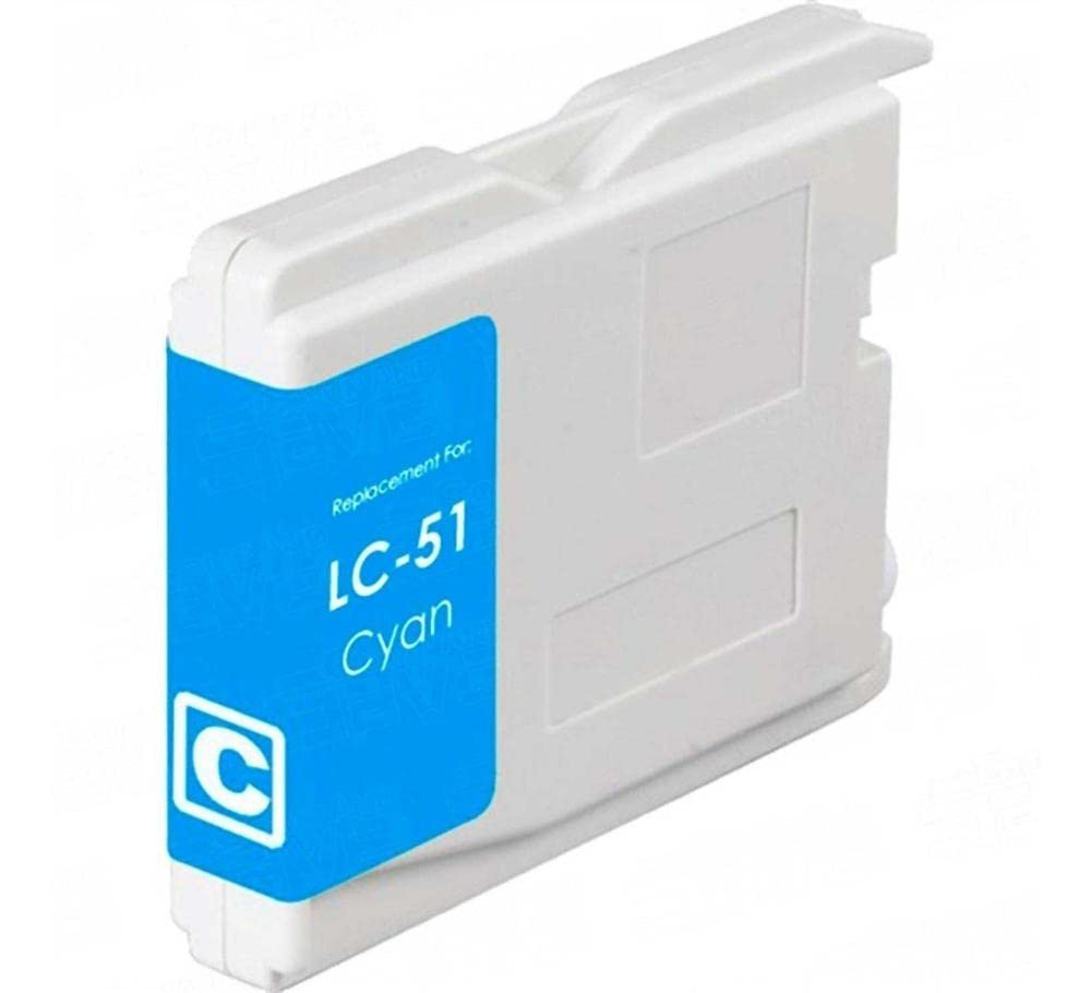 Brother LC51C OEM Ink - DCP 130 330C 350C FAX 1860 1960C 2480C 2580C MFC 230C 240C 440CN 465CN 665CW 685CW 845CW 885CW 3360C 5460CN 5860CN Cyan Ink