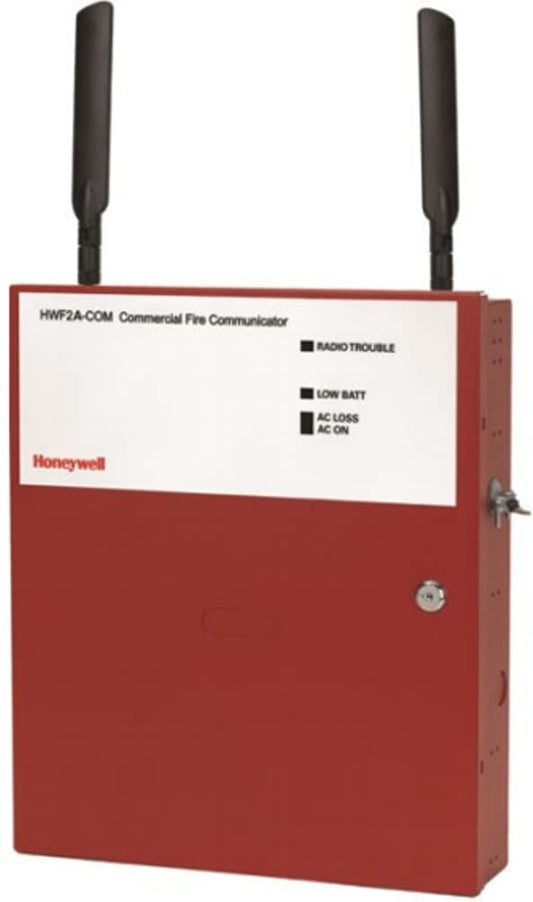 Honeywell HWF2A-COM LTE/IP Digital Cellular Fire Alarm Communicator and Internet Panel (AT&T), LTE and IP Connection Tested Every Day, Three