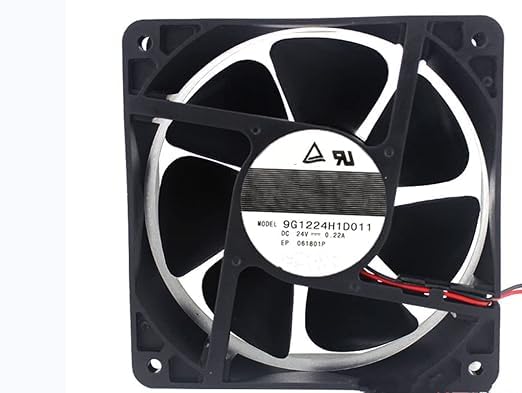Ailsa Hexi 9G1224H1D011 DC24V 0.22A 120x120x38mm 2-wire cooling fan