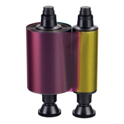 R3011 YMCKO Ribbon Compatible for Evolis Pebble Dualys 3 Securion Card Printers, 200 Images