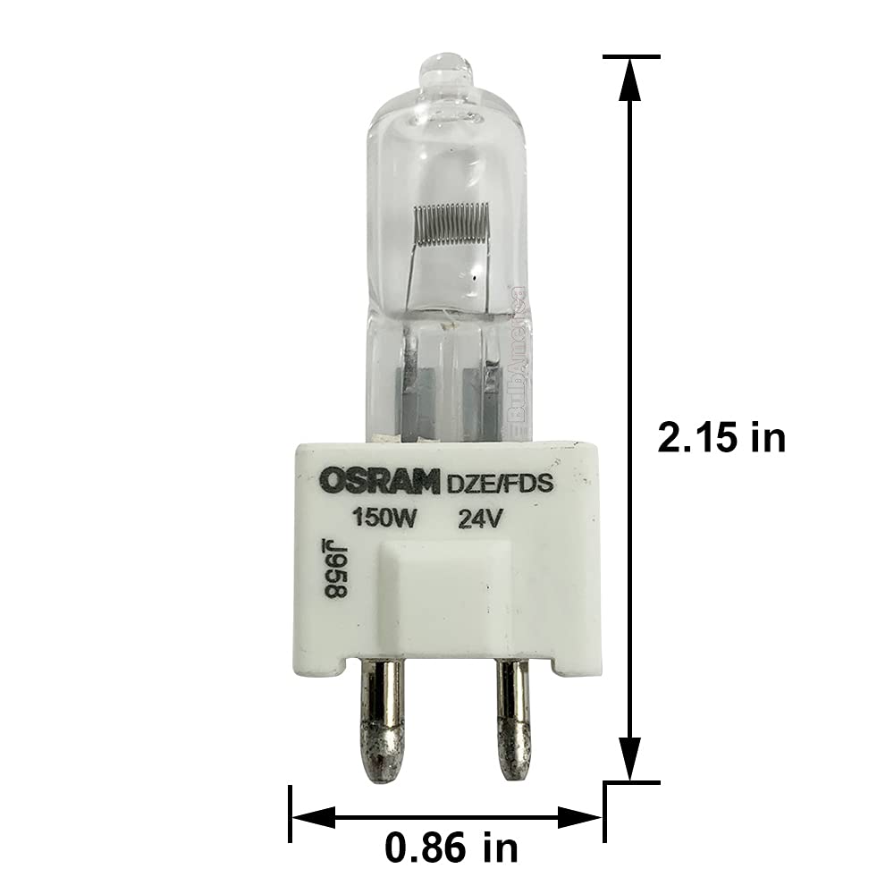 OSRAM 54755 DZE/FDS 150W 24V Tungsten Halogen Lamp