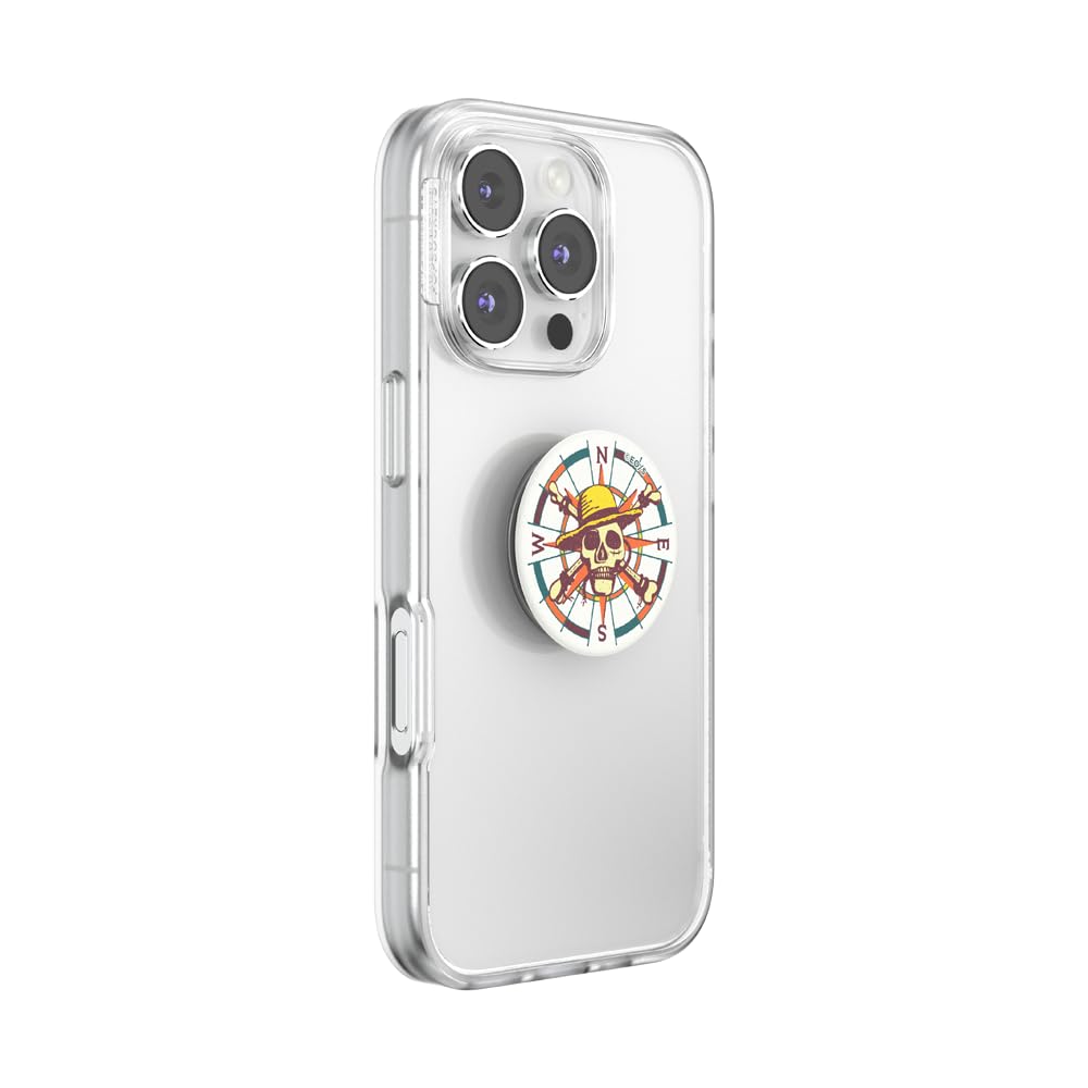 PopSockets PopTop, Adhesive Phone Grip with Swappable Top, One Piece - The Straw Hat Pirates