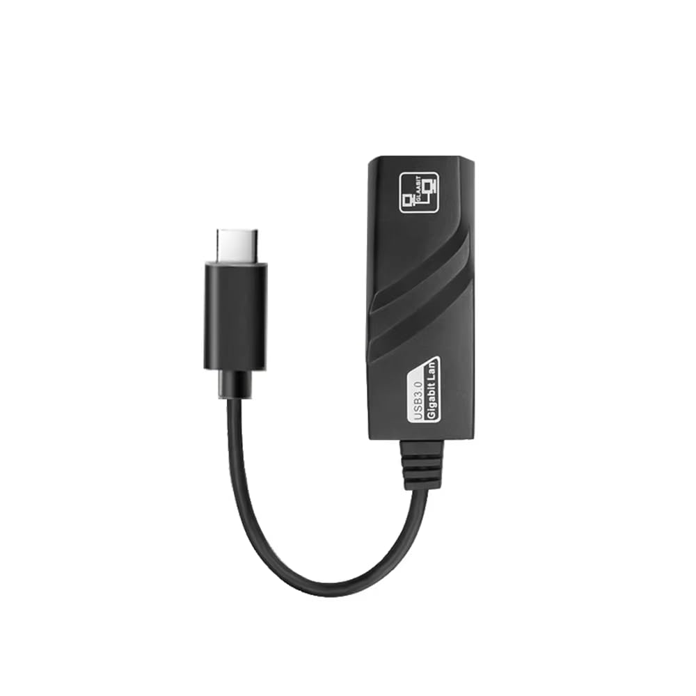 Ethernet Network Adapter, USB to RJ45 LAN Wired Adapter for Ultrabook, Chromebook, Laptop, Desktop, Plug and Play Type-C 1000M, Compatible