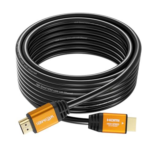 WEIMEI 35 Feet 4K HDMI Cable 2.0 HDMI Cord 35ft Support 4K@60Hz UHD 2160P Ethernet 3D ARC with Gold-Plated Connector and Bare Copper Conductor