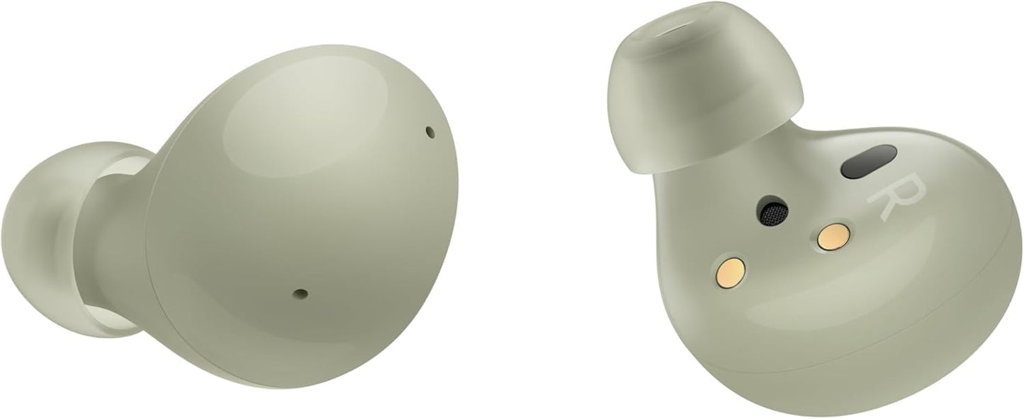 Samsung Galaxy Buds 2 True Wireless Earbuds Noise Cancelling Ambient Sound Bluetooth Lightweight Comfort Fit Touch Control US Version, Green (Renewed)