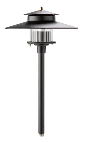 SPW Vista Professional Outdoor Lighting PR-9206-B-2.5-W-T3 Path Light with Aluminum Housing & Black Finish (Includes 2950K 2.5W T-3 LED Lamp Bulb)