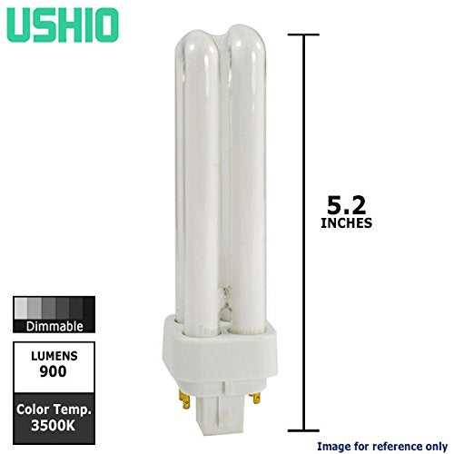 Ushio 3000246 - CF13DE/835 - 13 Watt - 4 Pin G24q-1 Base - 3500K - CFL